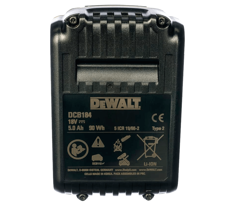 Acumulator DEWALT XR Li-Ion DCB184 Slider 18V 5Ah-5