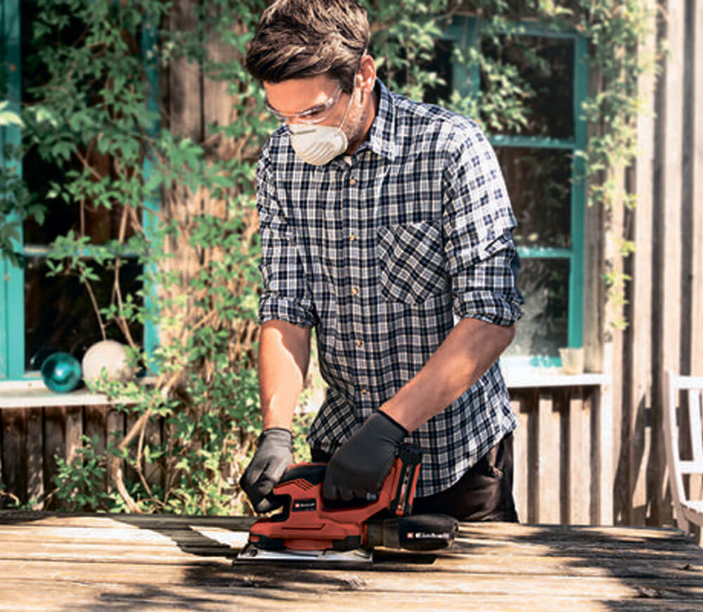 Mașină de șlefuit cu vibrații fără fir (fără bat) EINHELL TE-OS 18/230 Li PXC SOLO 230x115mm 18V-6