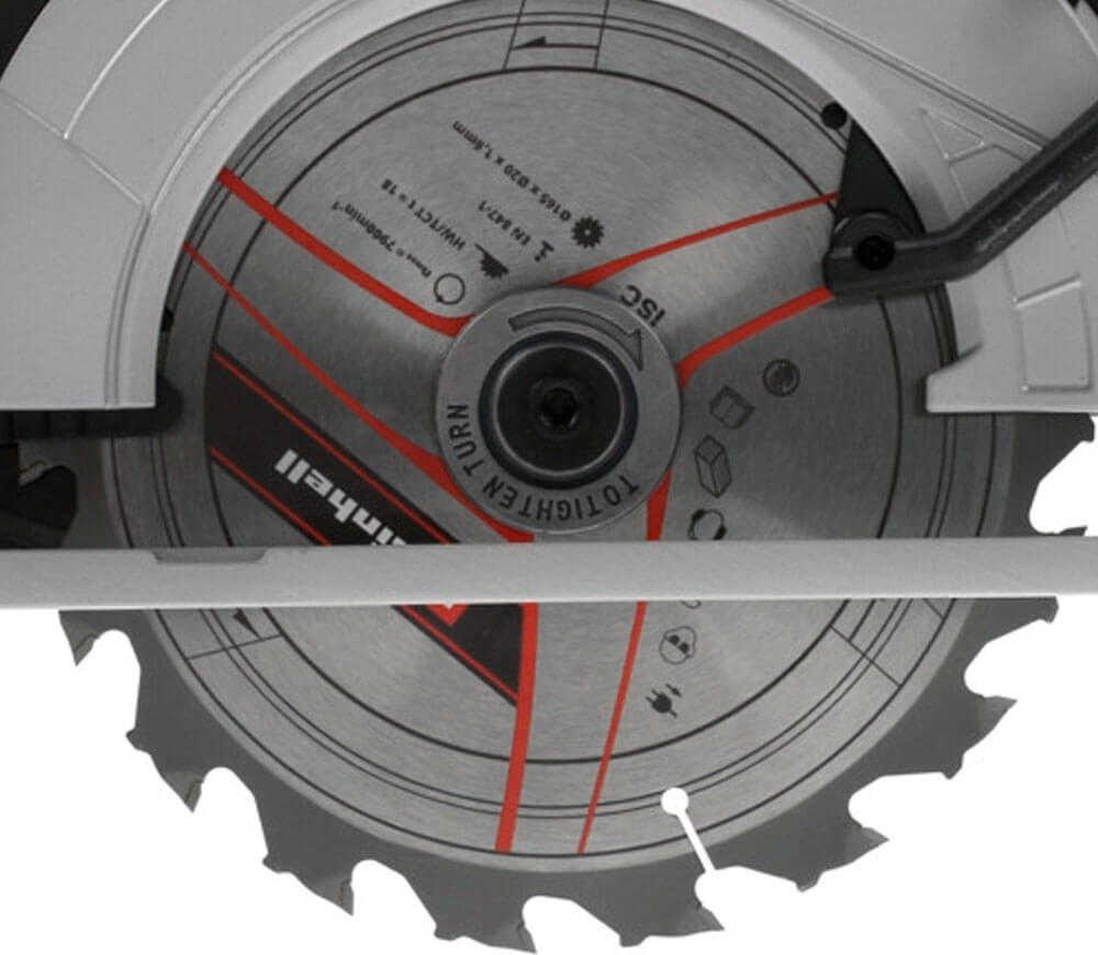 Fierăstrău circular cu acumulator (fără baterii) EINHELL TE-CS 18/165-1Li SOLO PXC 165mm 18V-8
