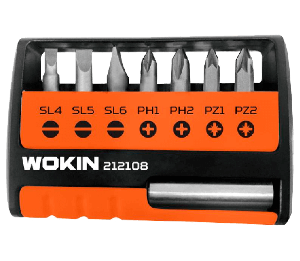 Набор 7 бит WOKIN 212108 SL/PH/PZ 25/60мм
