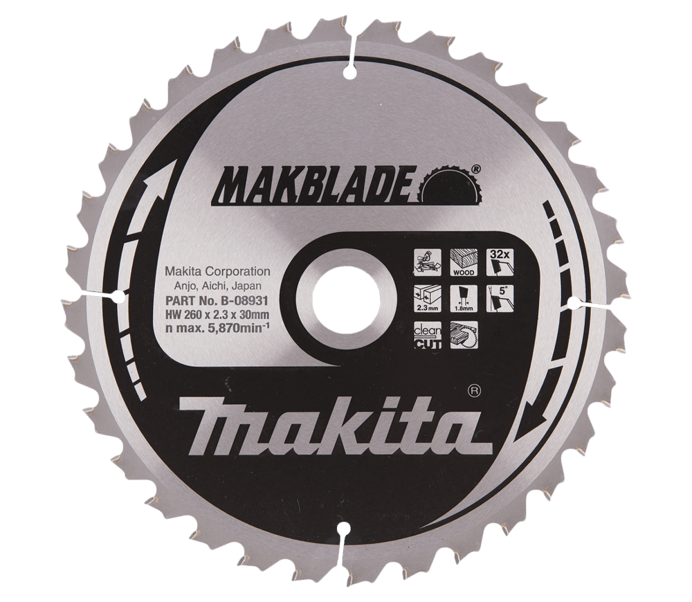 Disc pentru fierastrau electric MAKITA B-08931 260mm 32T