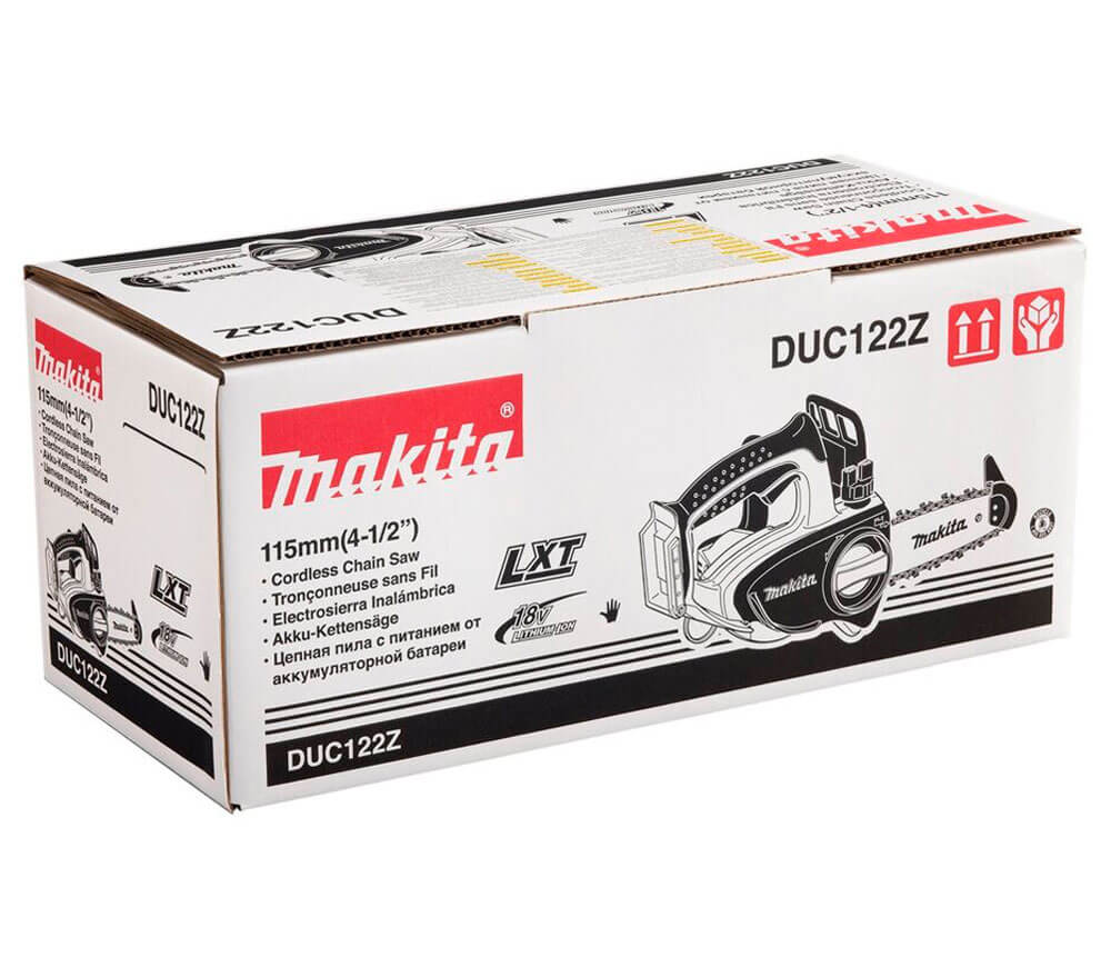 Цепная пила аккумуляторная (без аккумуляторов) MAKITA DUC122Z 115мм 18В-8