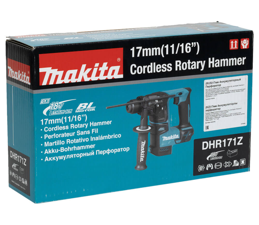 Ciocan rotopercutor cu acumulator (fără baterii) MAKITA DHR171Z 1.2J 18V-13