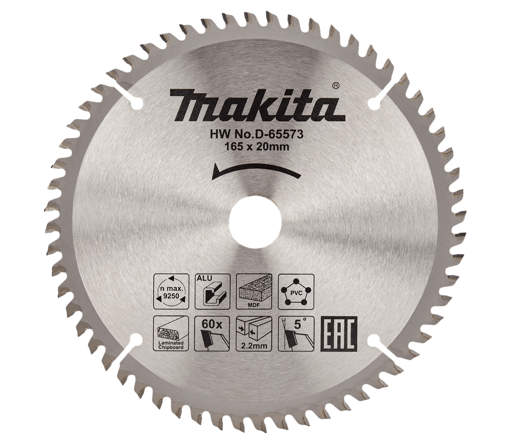 Disc pentru fierastrau electric MAKITA D-65573 165mm 60T