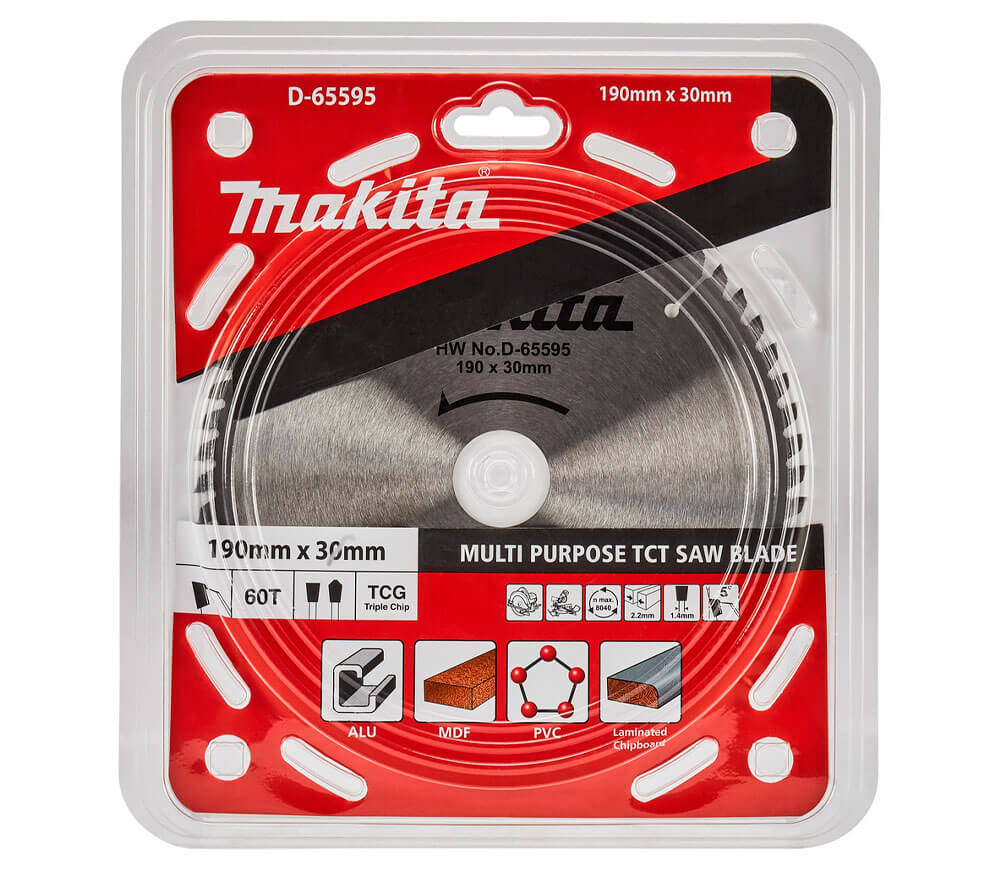 Disc pentru fierastrau electric MAKITA D-65595 190mm 60T-3