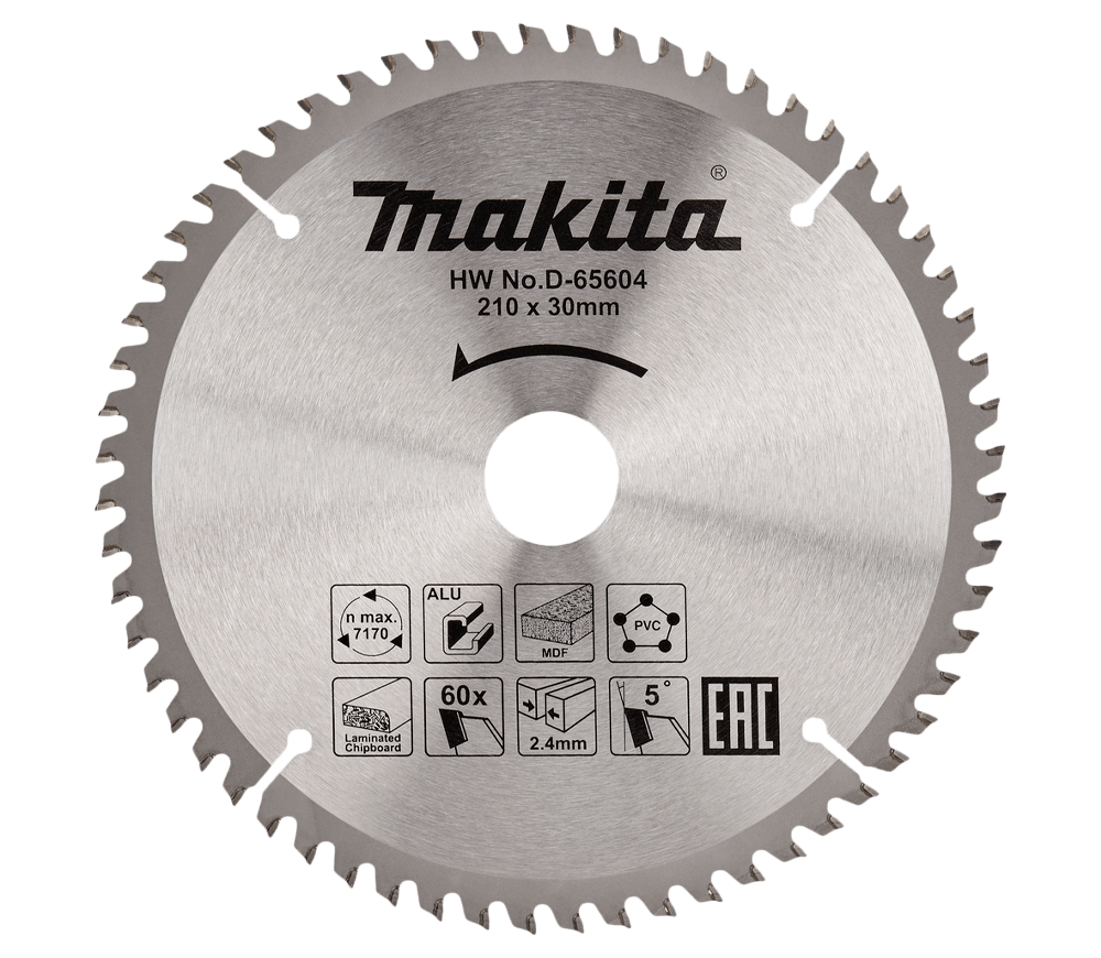 Disc pentru fierastrau electric MAKITA D-65604 210mm 60T