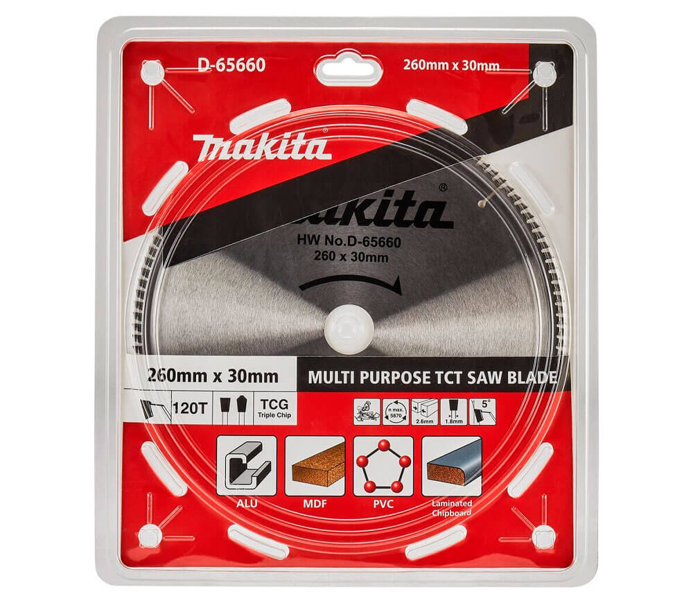 Disc pentru fierastrau electric MAKITA D-65660 260mm 120T-3