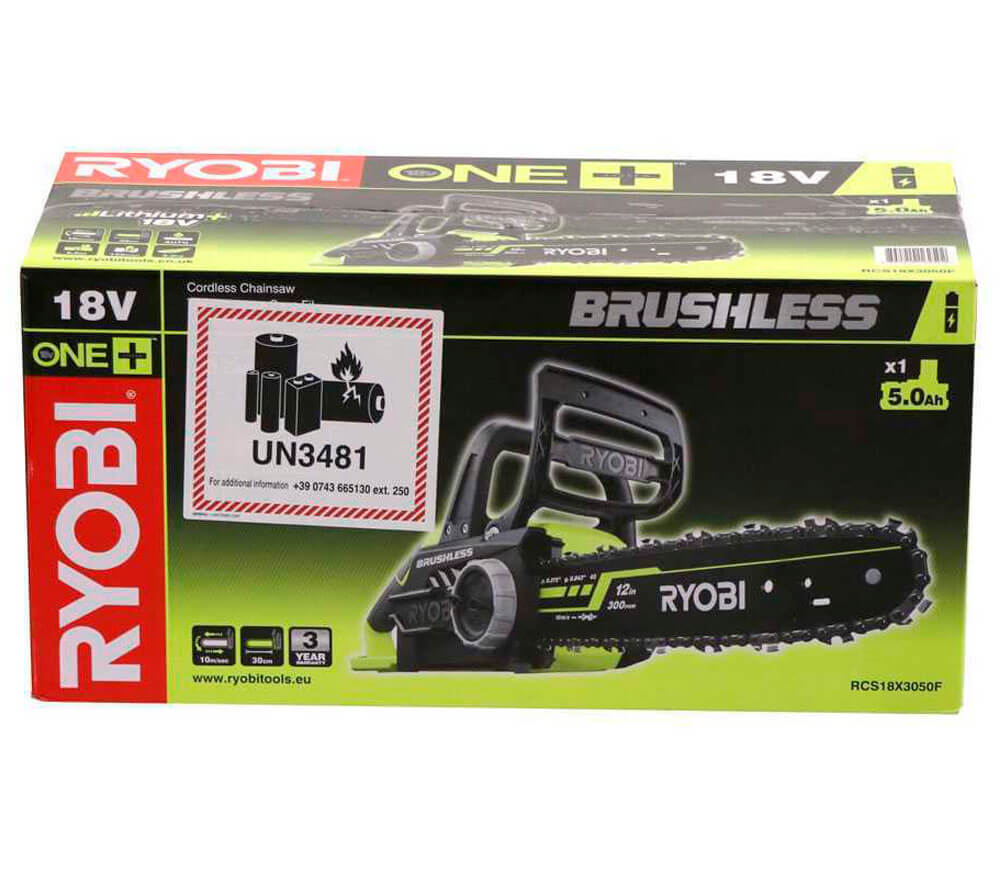 Fierăstrău cu lanț cu acumulator RYOBI RCS18X30-50F 300mm 18V 5Ah-9