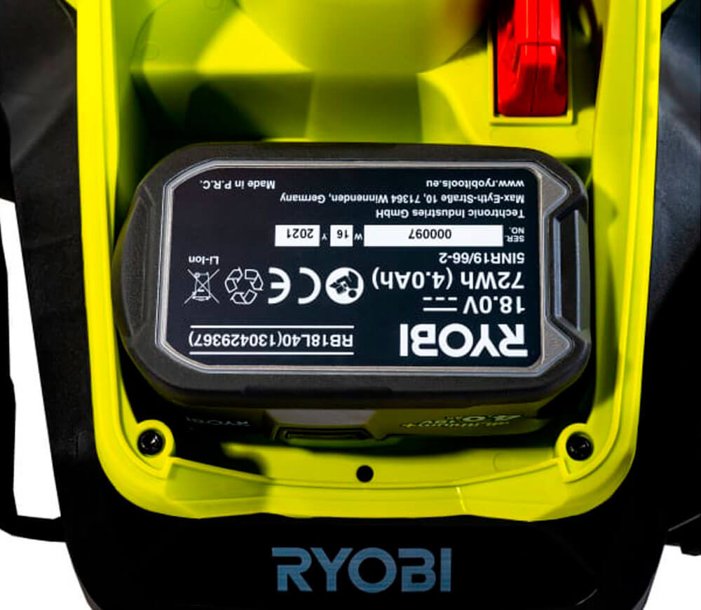 Mașină de tuns gazonul cu acumulator RYOBI RLM18X33B40 330mm 18V 4Ah-10