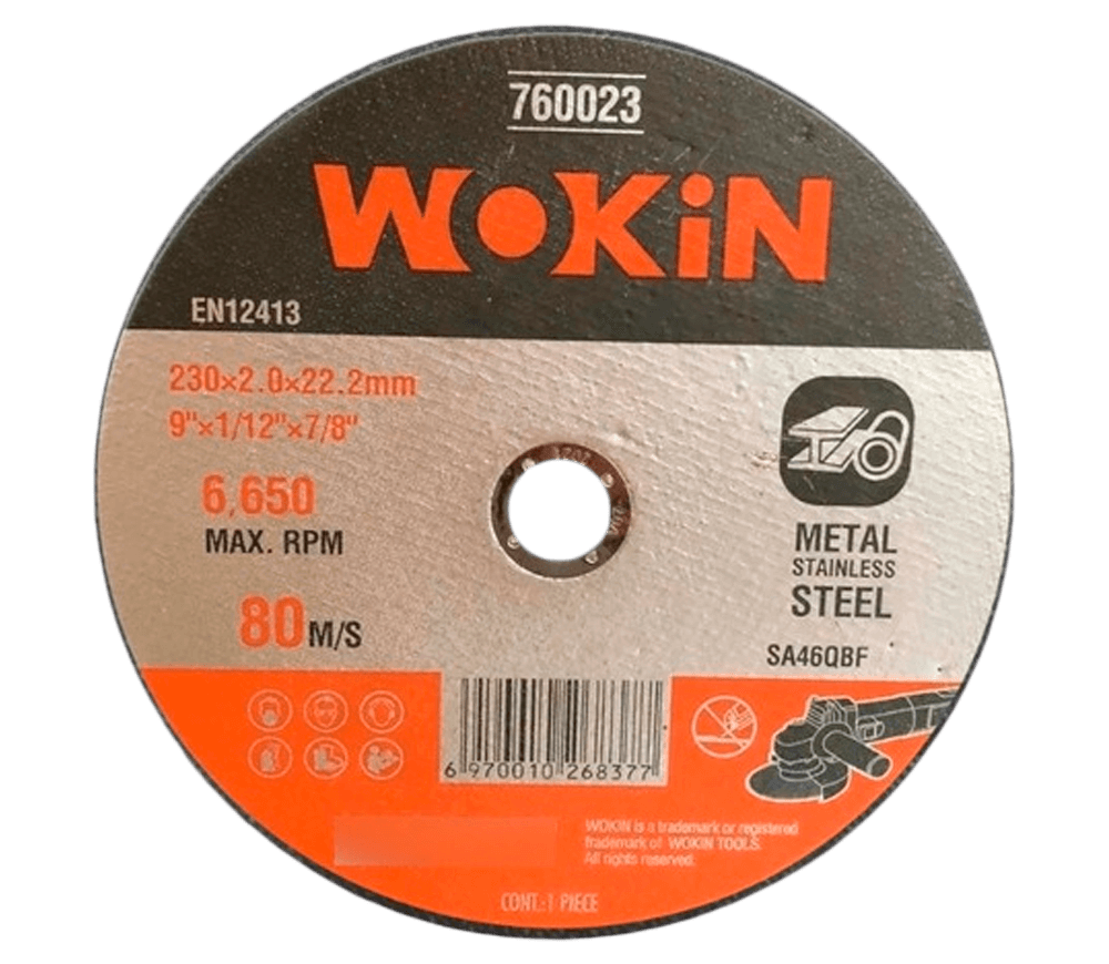 Disc de tăiat abraziv WOKIN 760023 230mm 2mm