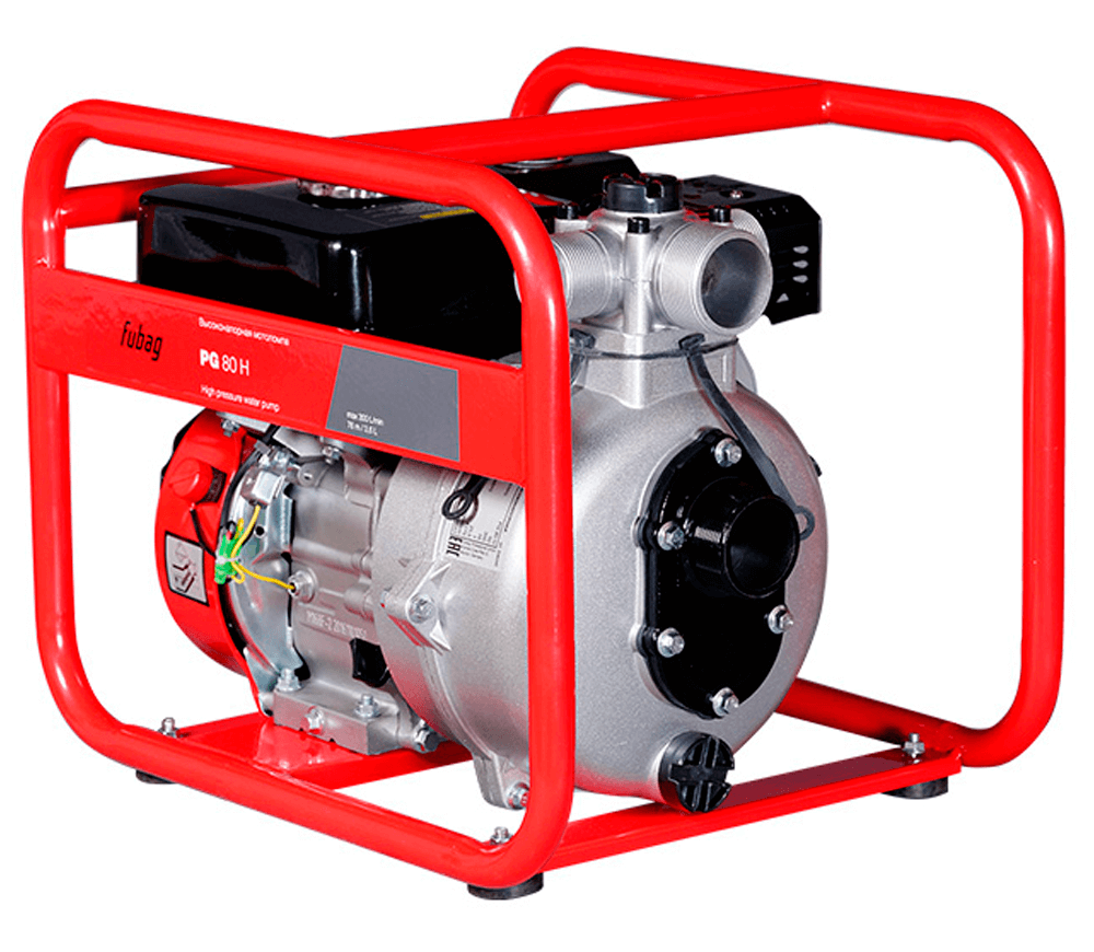 Motopompă cu benzină FUBAG PG 80H 18000l/h 6.5cp-6