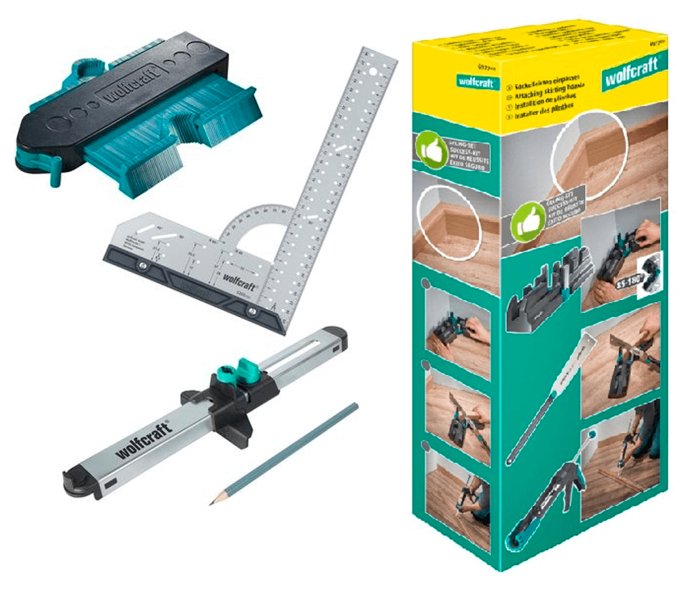 Set sabloane de ajustare a laminatului Wolfcraft 6976000-2