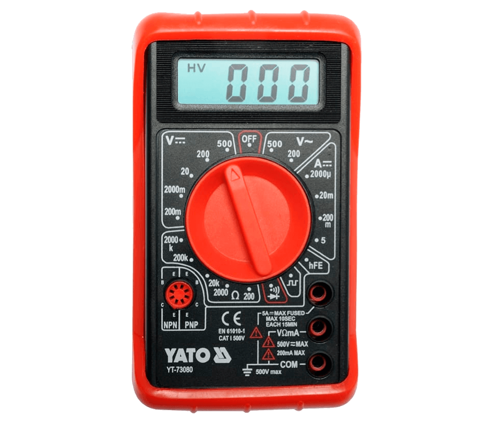 Multimetru digital YATO YT73080 0/500V 0/5A-3