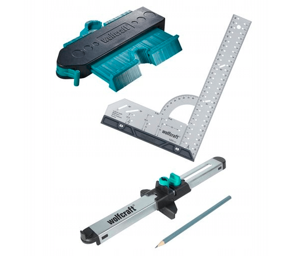 Set sabloane de ajustare a laminatului Wolfcraft 6976000-3