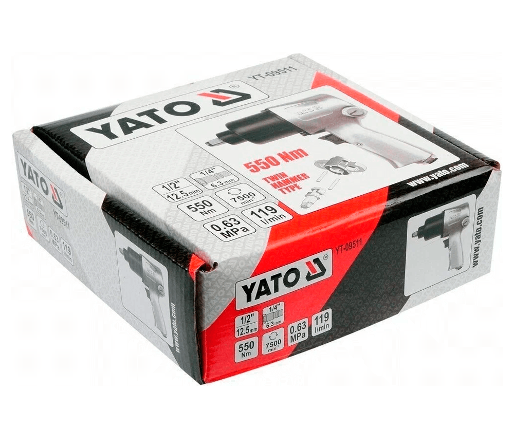 Mașină de înșurubat cu impact pneumatică YATO YT09511 550Nm 7500rot/min-2