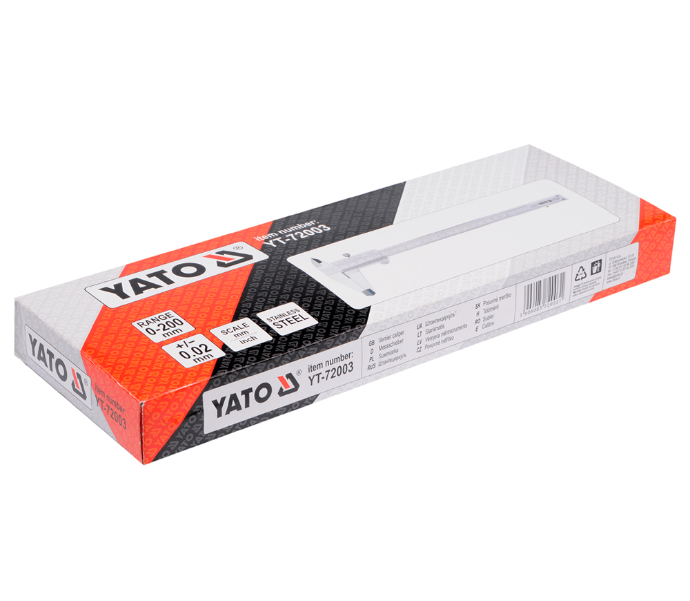 Штангенциркуль YATO YT72003 200мм сталь-4