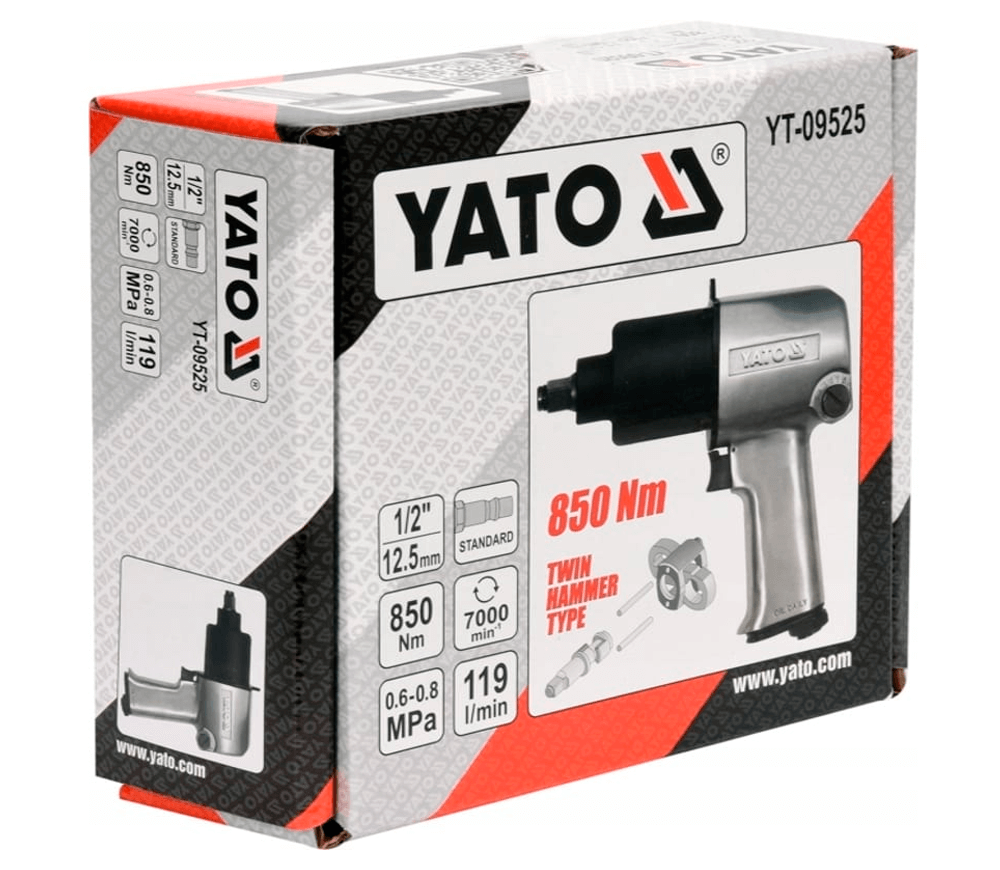Mașină de înșurubat cu impact pneumatică YATO YT09525 850Nm 7000rot/min-3