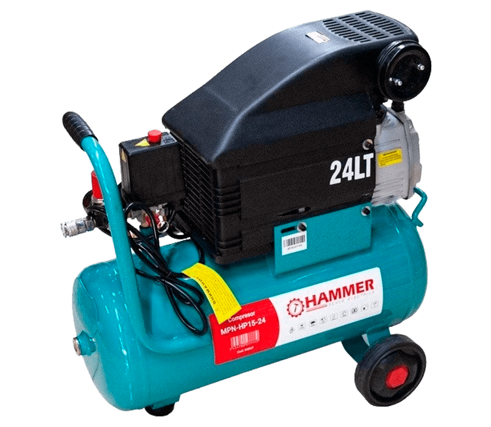 Compresor HAMMER MPN-HP15-24 206l/min 24L
