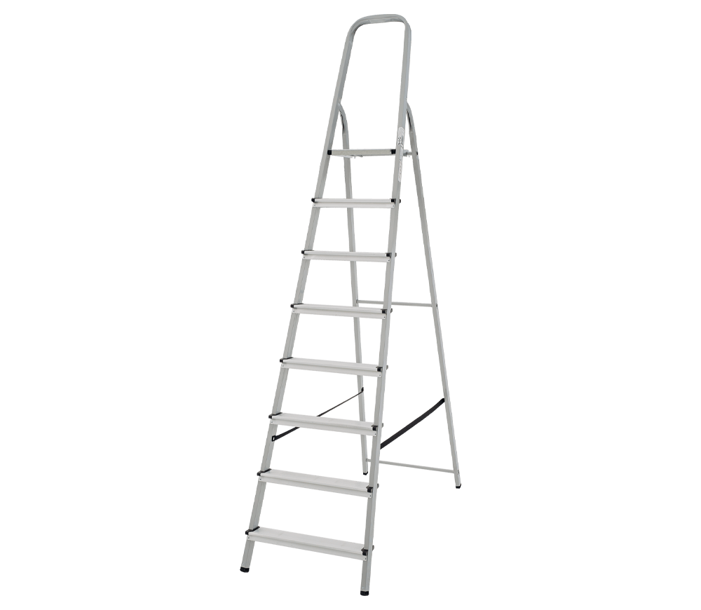 Scară cu suport metal LIDER-TECH 1130108 1.69m 150kg