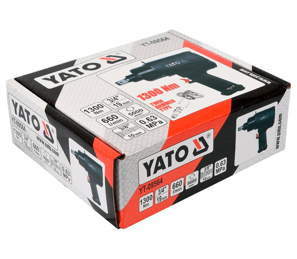 Mașină de înșurubat cu impact pneumatică YATO YT09564 1300Nm 5000rot/min-3