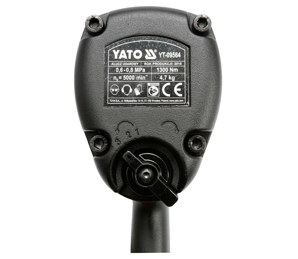 Mașină de înșurubat cu impact pneumatică YATO YT09564 1300Nm 5000rot/min-4