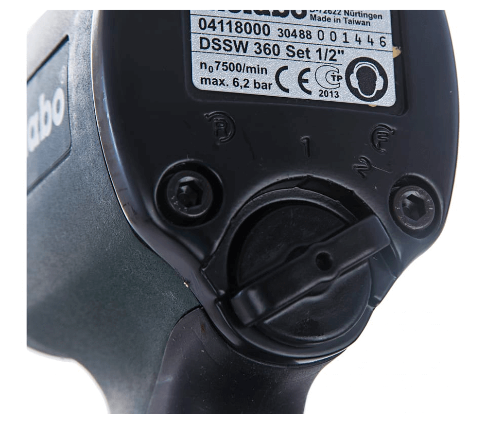 Mașină de înșurubat cu impact pneumatică METABO DSSW 360 SET 1/2" 360Nm 7500rot/min-4
