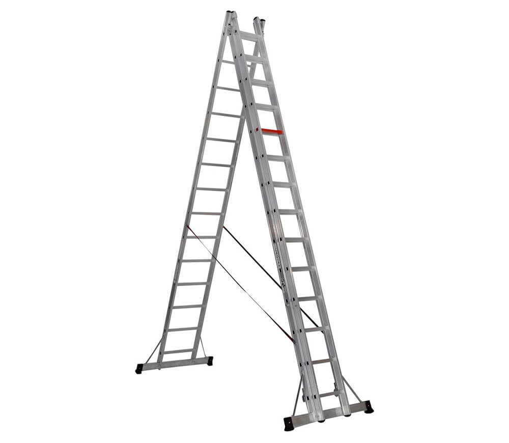 Scară cu trei tronșoane CAGSAN TS205 8.6m 150kg-3