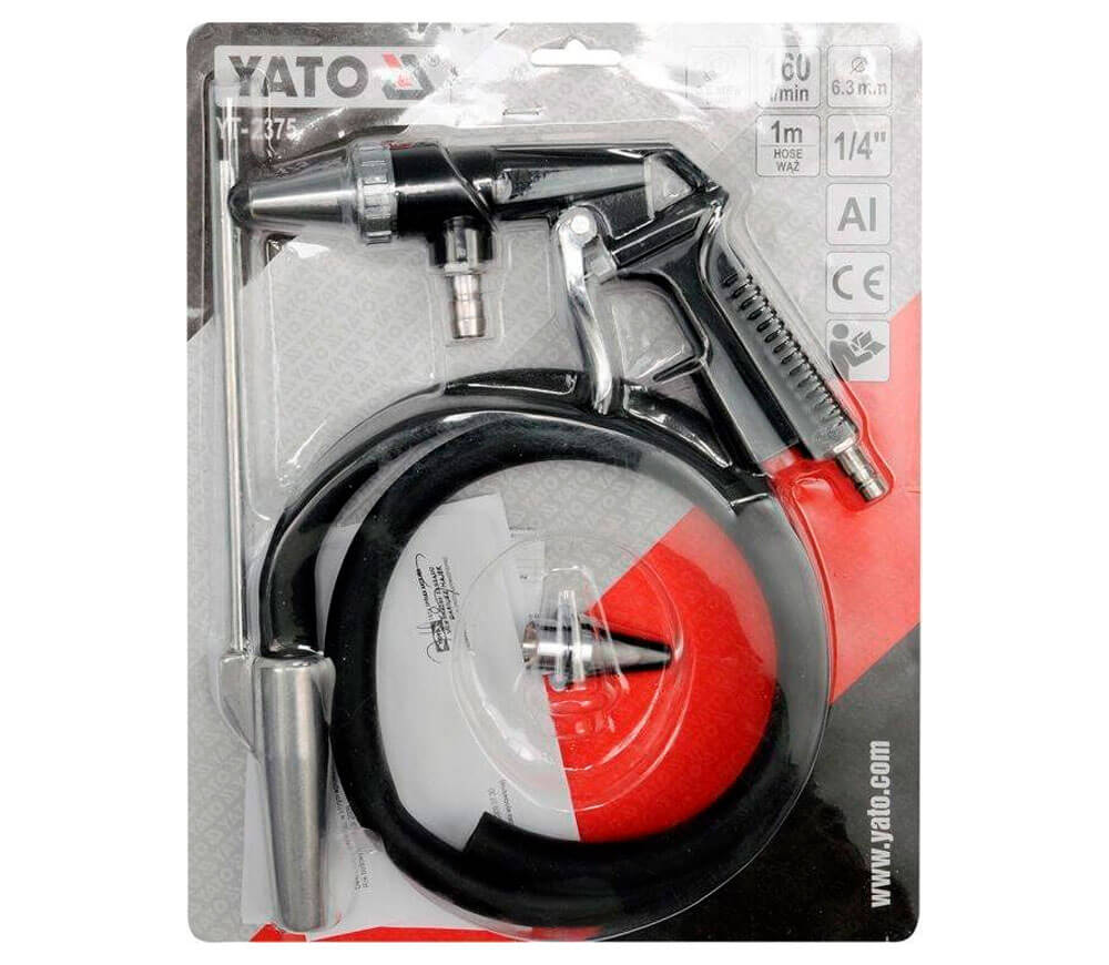 Пескоструйный пистолет YATO YT2375 6.3мм 8бар-4