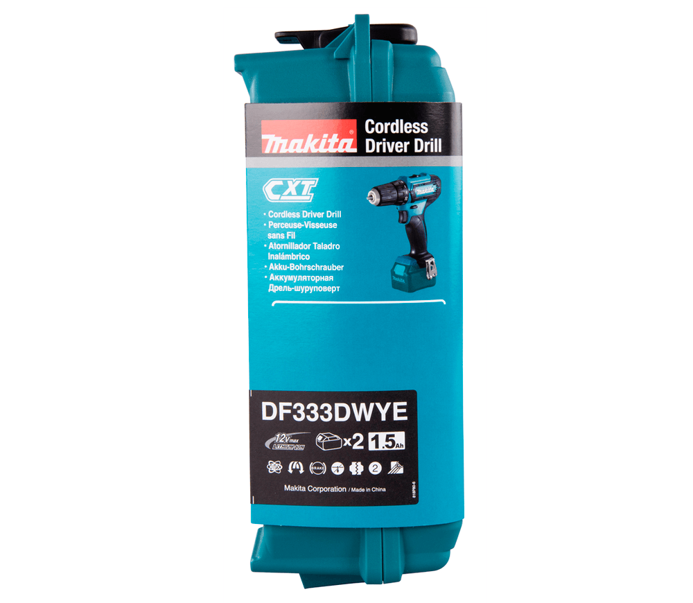 Шуруповерт аккумуляторный MAKITA DF333DWYE 12В 1.5Ач-9