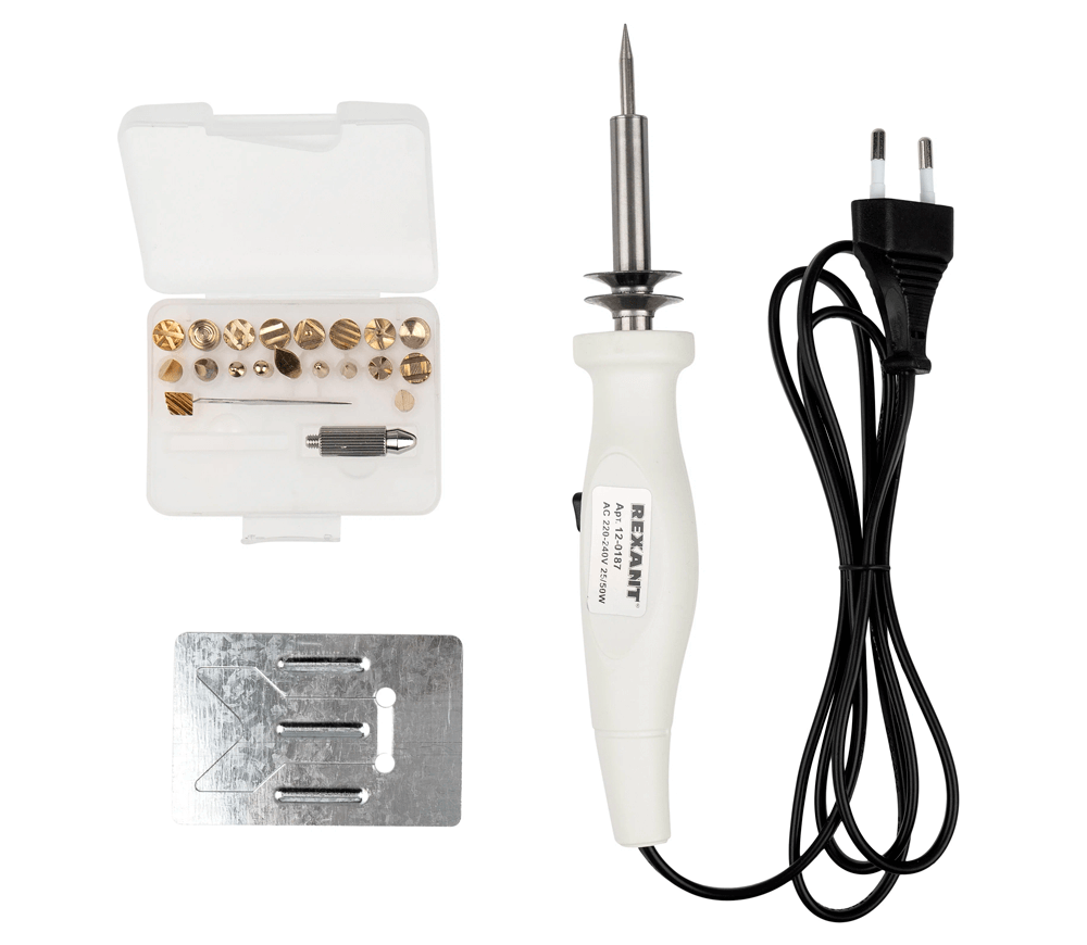 Ciocanul de lipit cu 21 accesorii REXANT 120187 20-50w 450°C 220 V-2