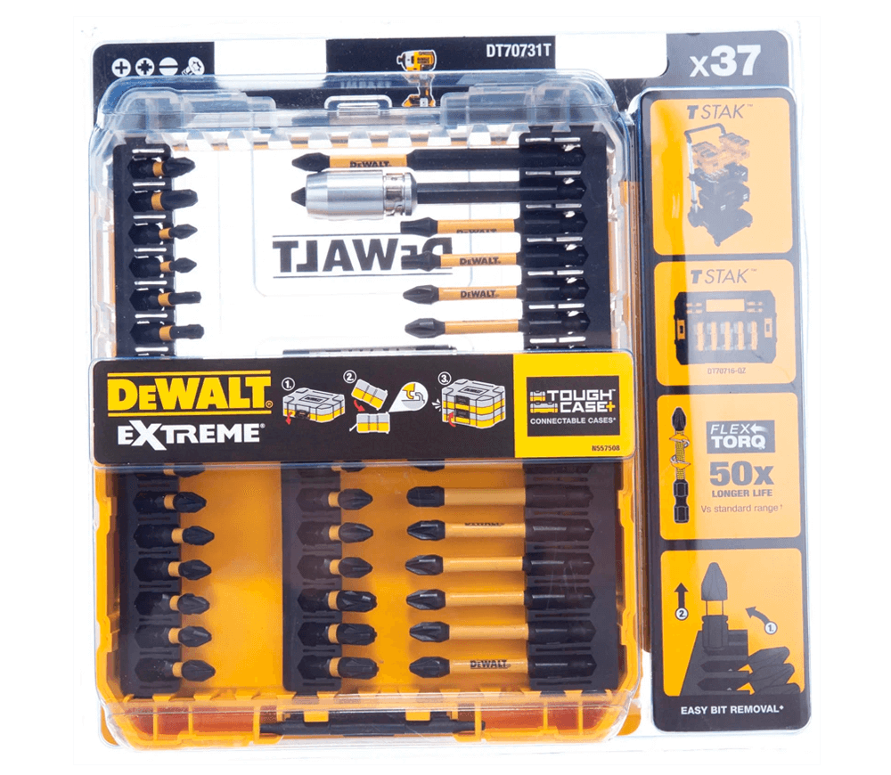 Набор 37 бит DEWALT DT70731T SL/PH/PZ/Hex/Torx 25/57/85мм-7
