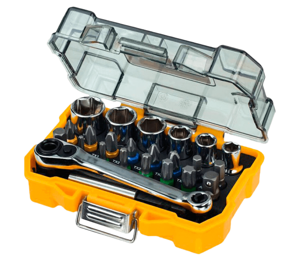 Set 24 duze tubulare și biți DEWALT DT71516 6-13mm