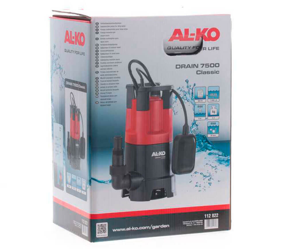 Pompă submersibilă AL-KO Classic Drain 7500 450w 7500l/h-7
