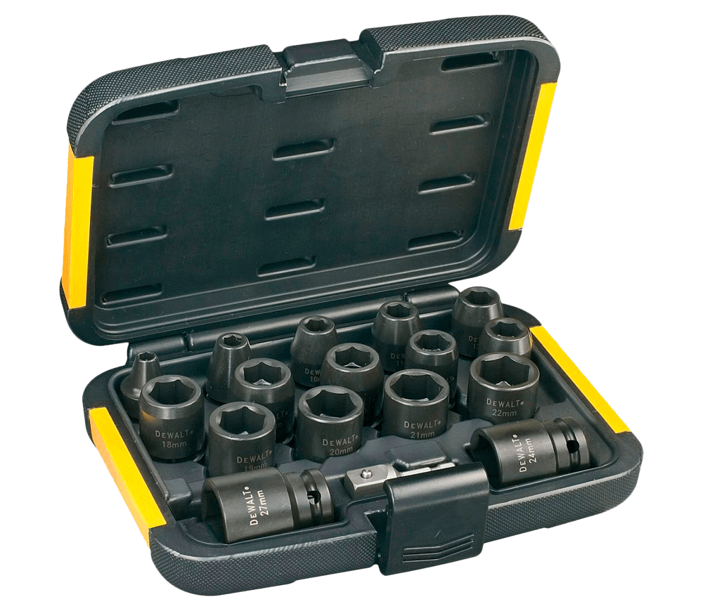 Set 17 duze tubulare de impact DEWALT DT7506 6-27mm