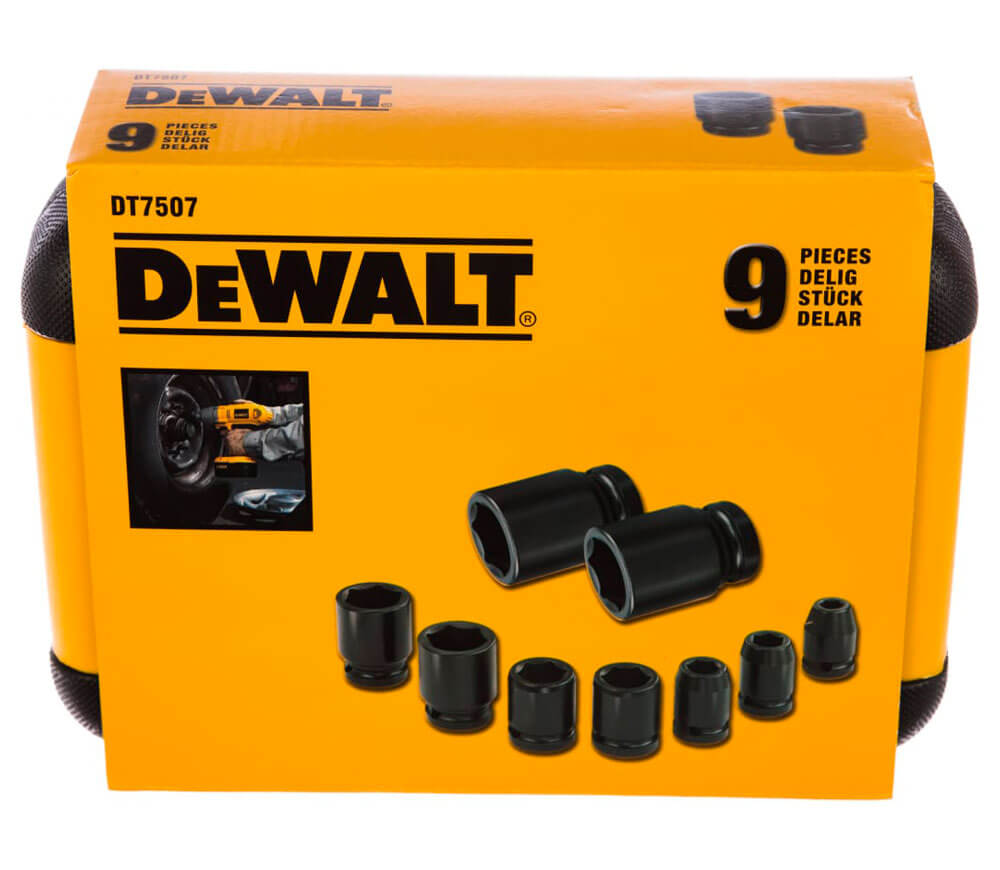 Set 9 duze tubulare de impact DEWALT DT7507 10-27mm-6