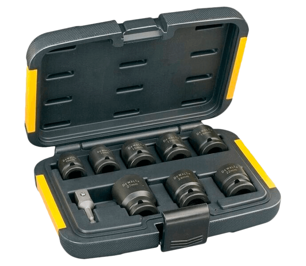 Set 9 duze tubulare de impact DEWALT DT7507 10-27mm