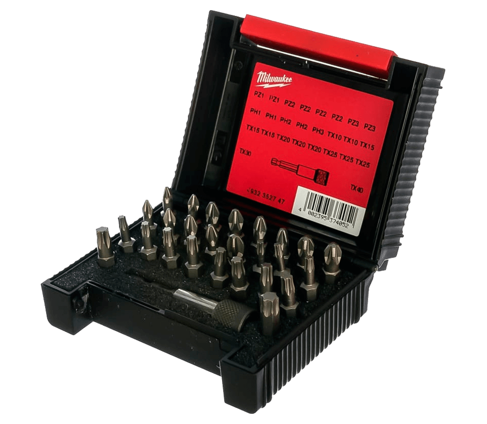 Set 27 Biți și prelungitor MILWAUKEE 4932352747 PH/PZ/Torx 25mm