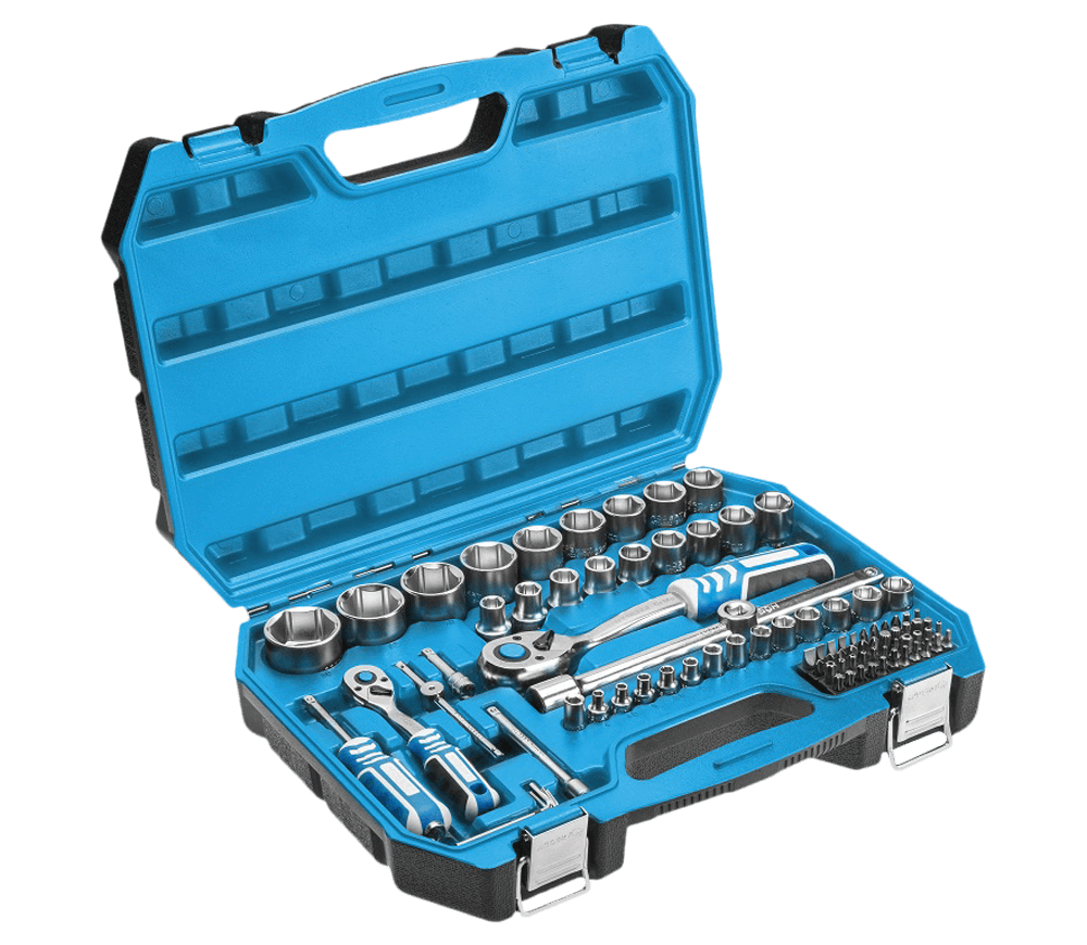 Set 89 duze tubulare și biți HOEGERT HT1R424 4-30mm
