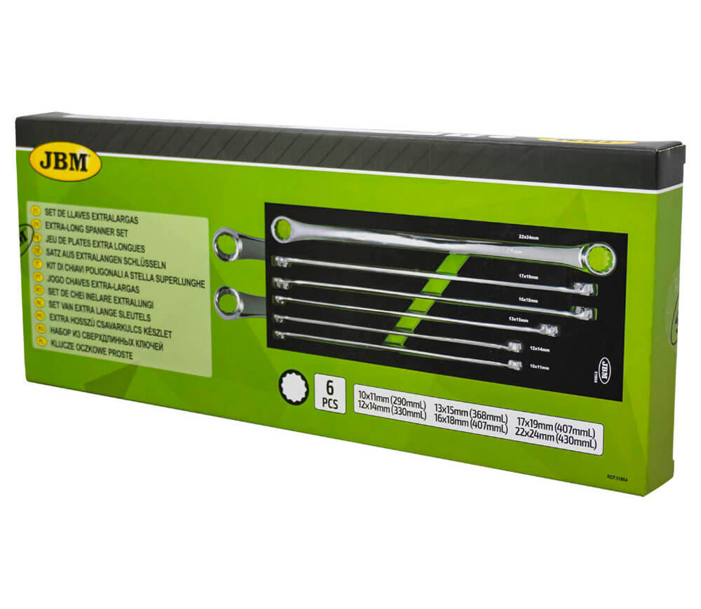 Set 6 chei inelare bilaterale JBM 51864 10x24mm-4