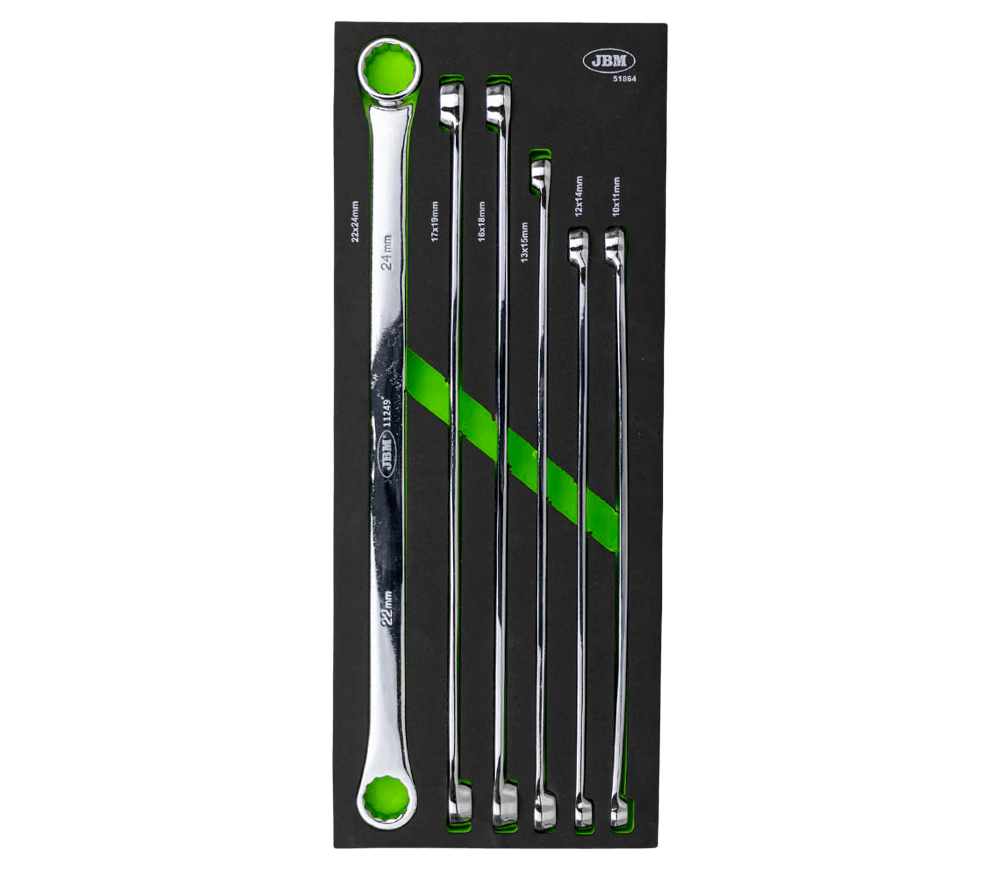 Set 6 chei inelare bilaterale JBM 51864 10x24mm