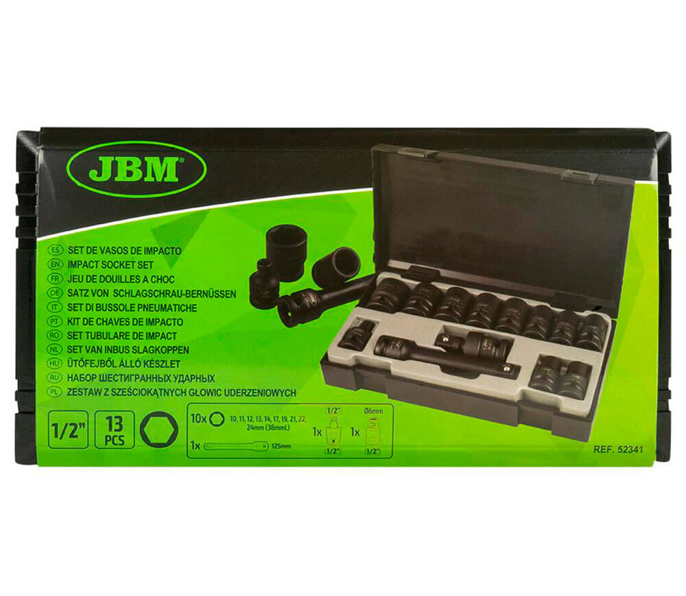 Set 13 duze tubulare de impact JBM 52341 10-24mm-6