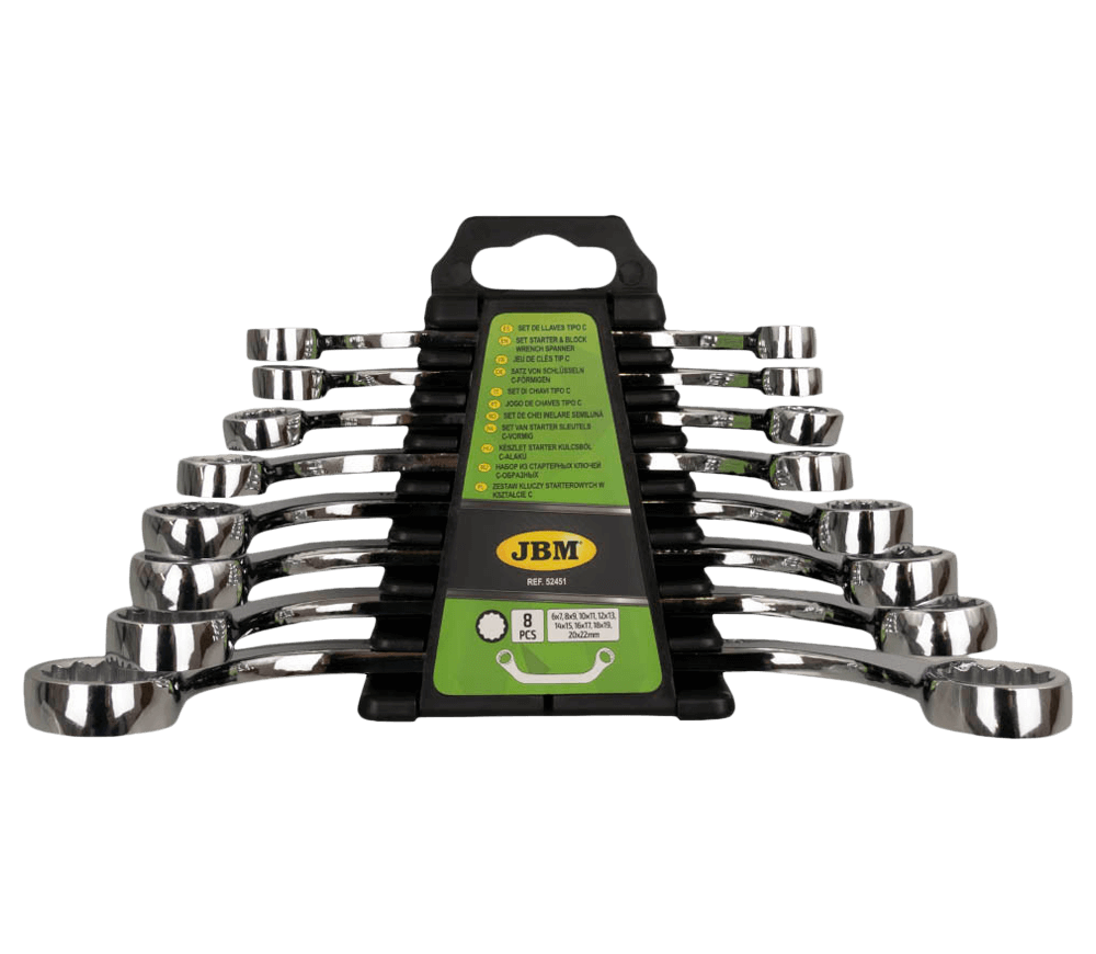 Set 8 chei inelare bilaterale JBM 52451 6x22mm