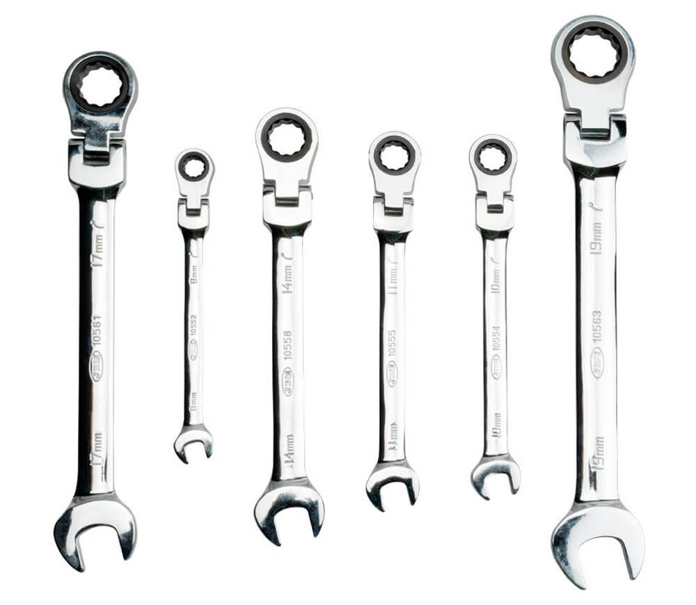 Set 7 chei combinate cu clichet și articulație JBM 53017 8x19mm-4