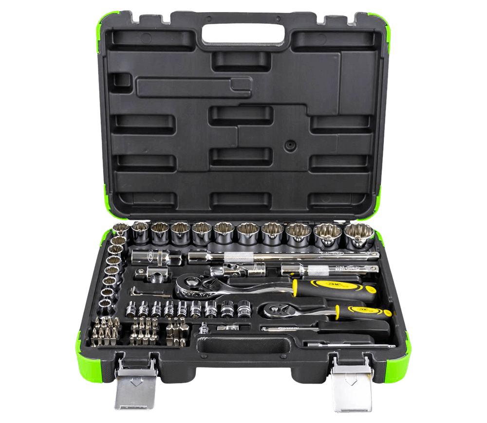 Set 74 duze tubulare și biți JBM 53074 10-32mm