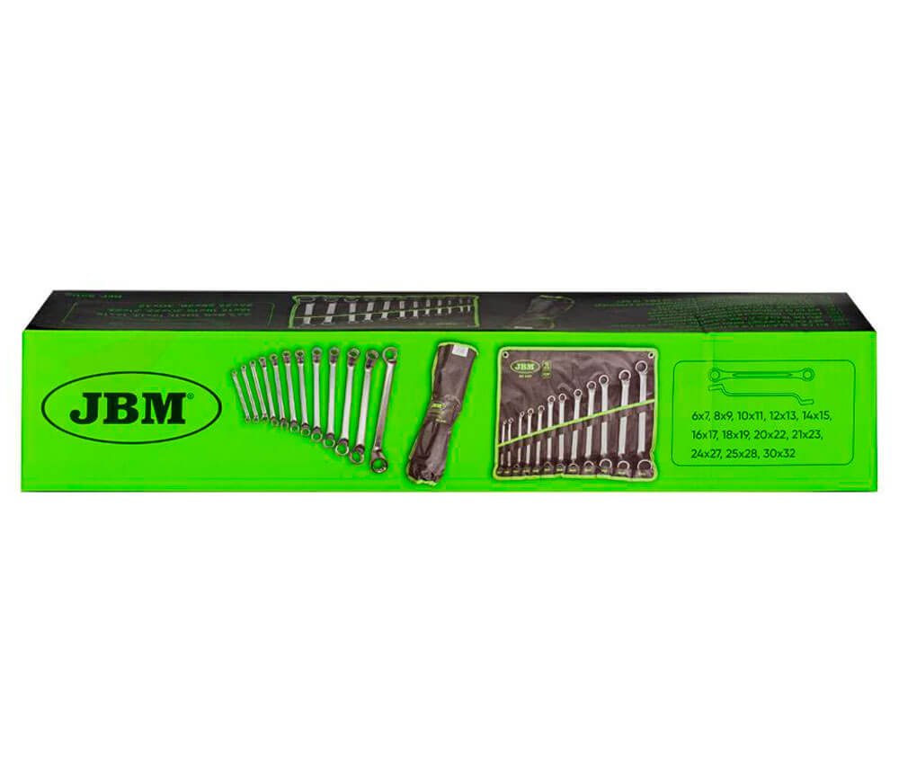 Set 12 chei inelare bilaterale JBM 54119 6x32mm-4