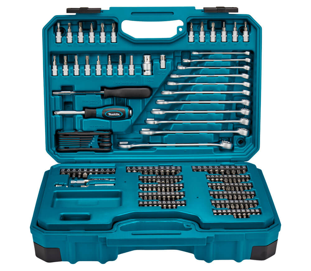 Set chei combinate, tubulare și biți MAKITA E-10883 221unit. 4-32mm 1/2-1/4"-2
