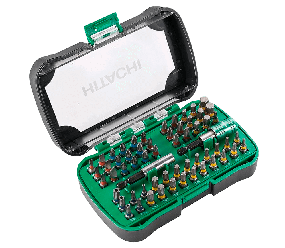 Set 60 Biți și prelungitor HITACHI 750364 SL/PH/PZ/Hex/Torx 25mm
