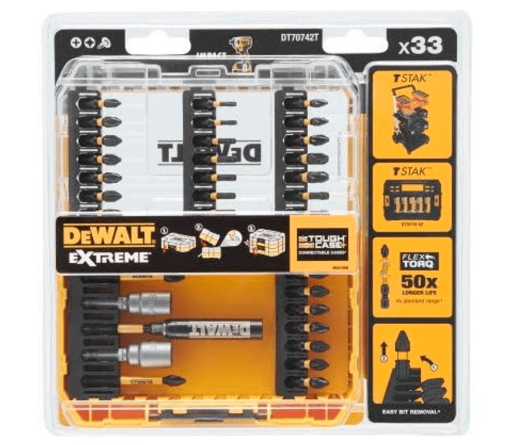 Набор 33 бит DEWALT DT70742T PH/PZ/Hex/Torx 25-57мм-2