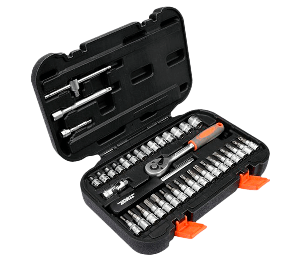 Set 38 duze tubulare și biți STHOR STH58640 3.5-14mm