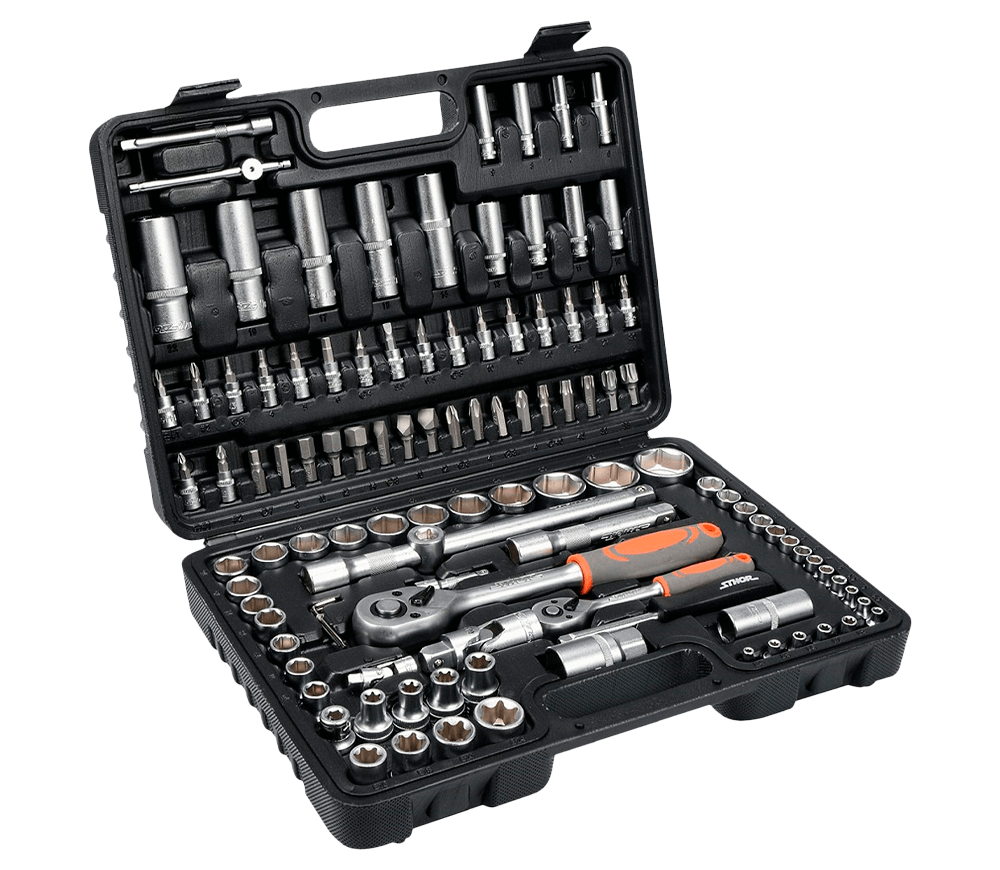 Set 108 duze tubulare și biți  STHOR STH58685 4-32mm